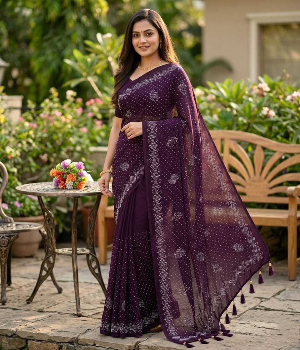 Soft Vichitra Designer Saree