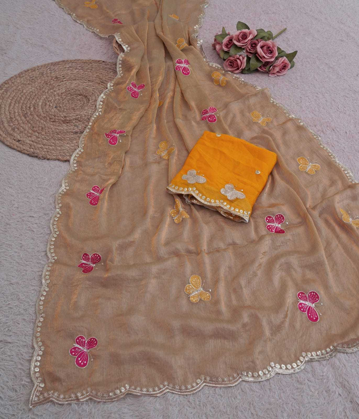 Chiffon Sequence Saree