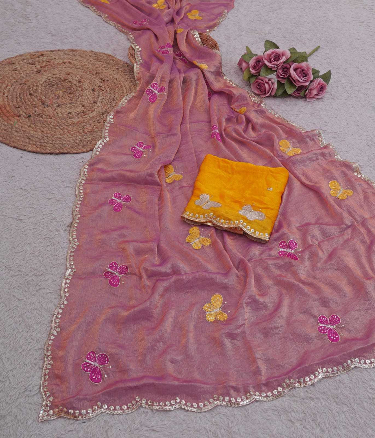 Chiffon Sequence Saree