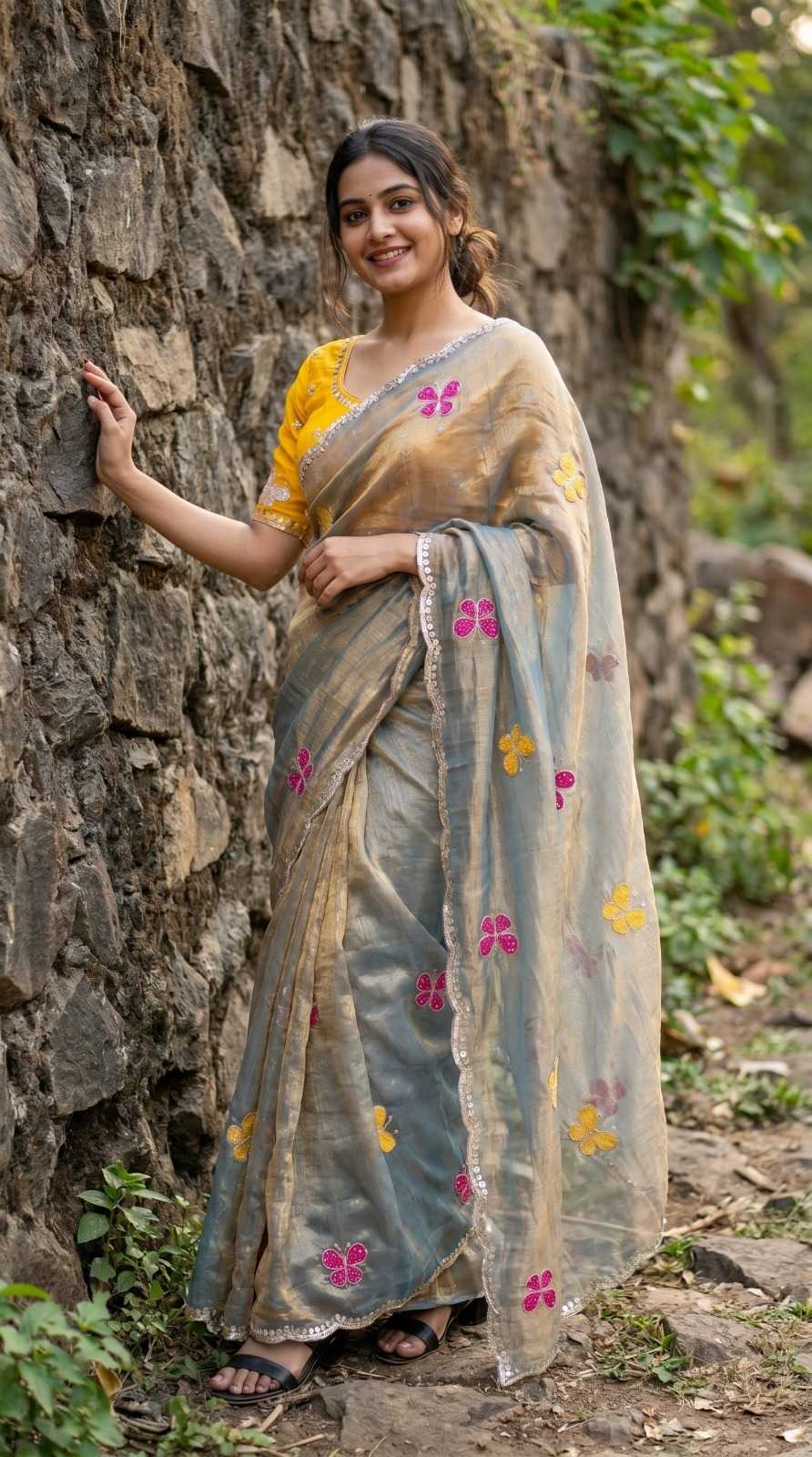 Chiffon Sequence Saree