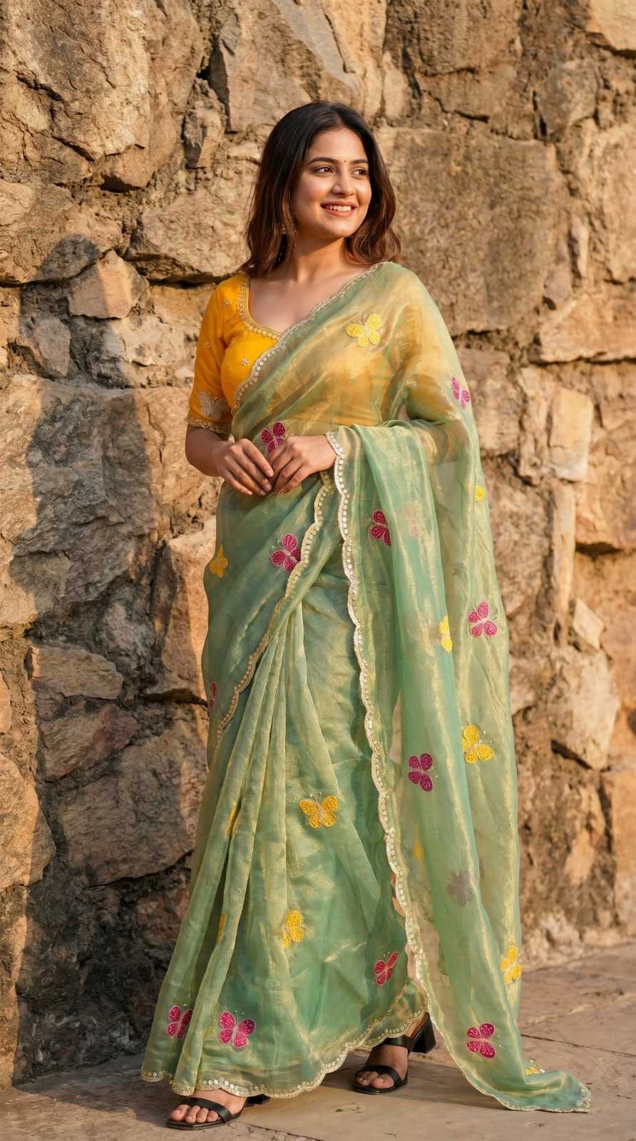 Chiffon Sequence Saree