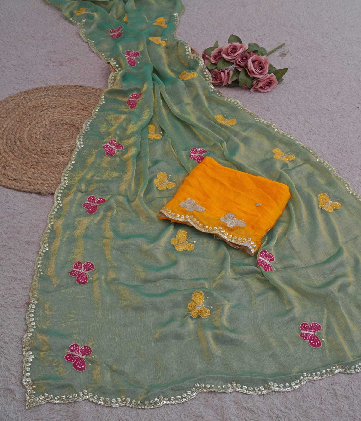 Chiffon Sequence Saree