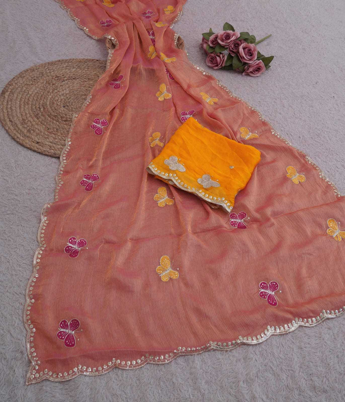 Chiffon Sequence Saree