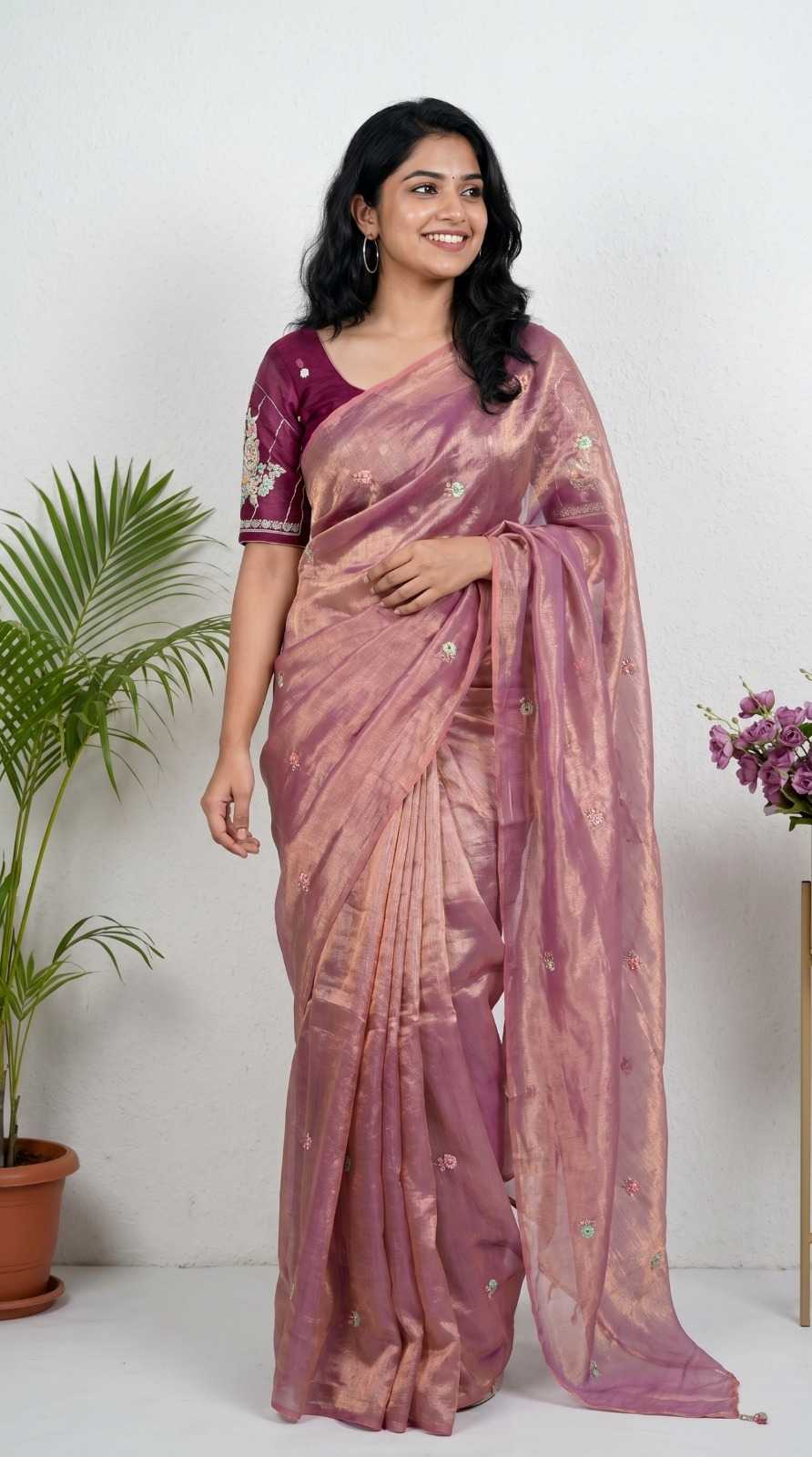 Chiffon Embroidered Saree