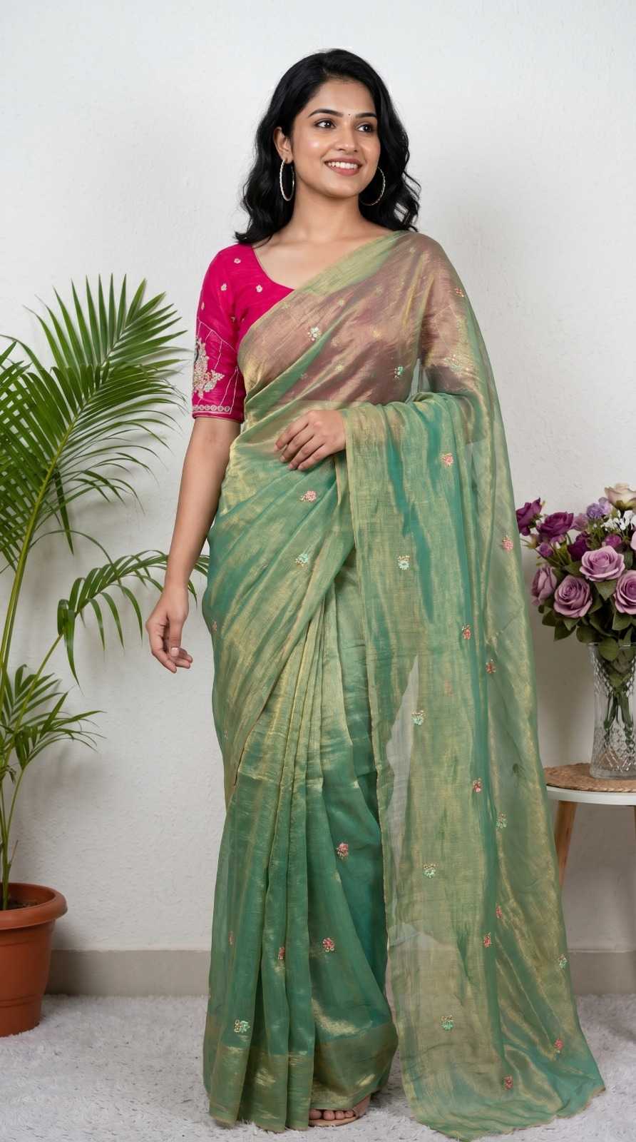 Chiffon Embroidered Saree