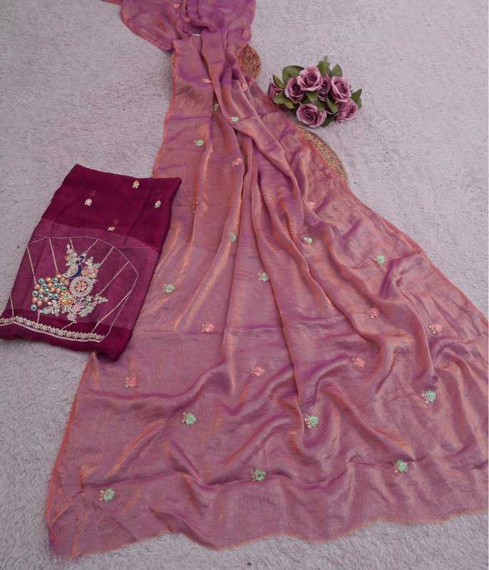 Chiffon Embroidered Saree