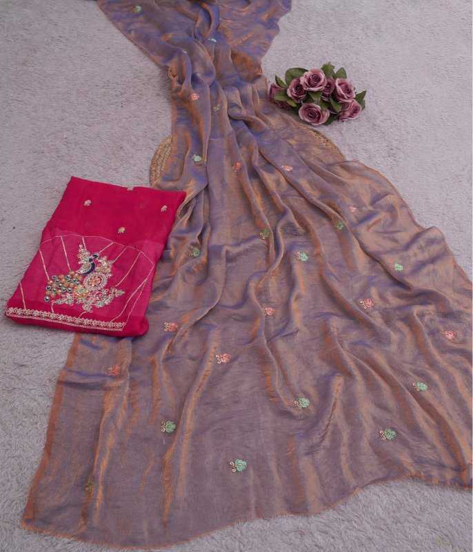 Chiffon Embroidered Saree