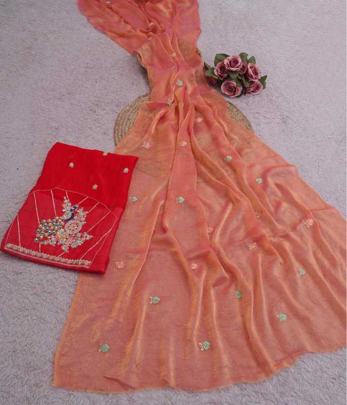 Chiffon Embroidered Saree