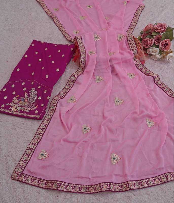Rangoli Silk Designer Saree in Lavender