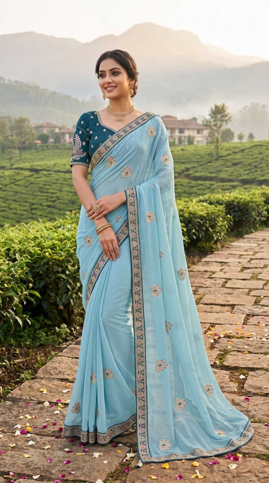 Rangoli Silk Sequence Saree in Lavender