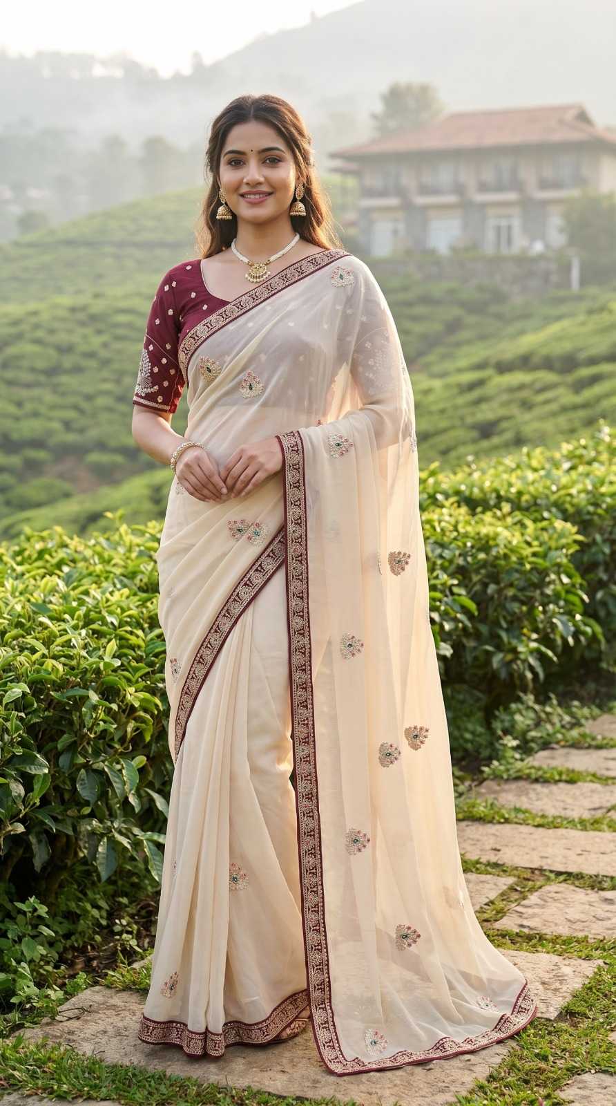 Rangoli Silk Sequence Saree in Lavender