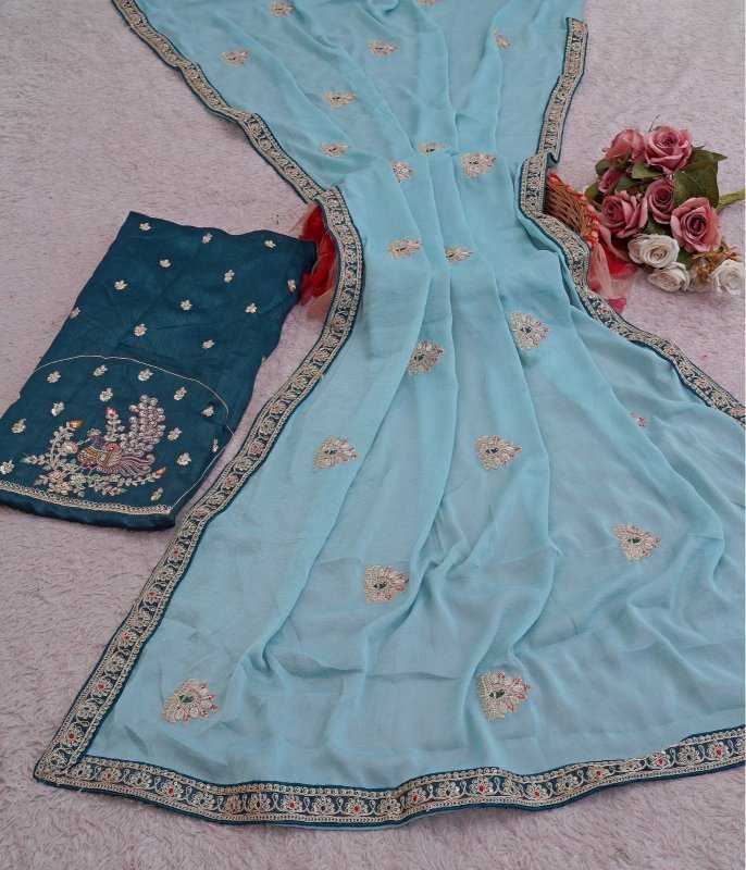 Rangoli Silk Sequence Saree in Lavender