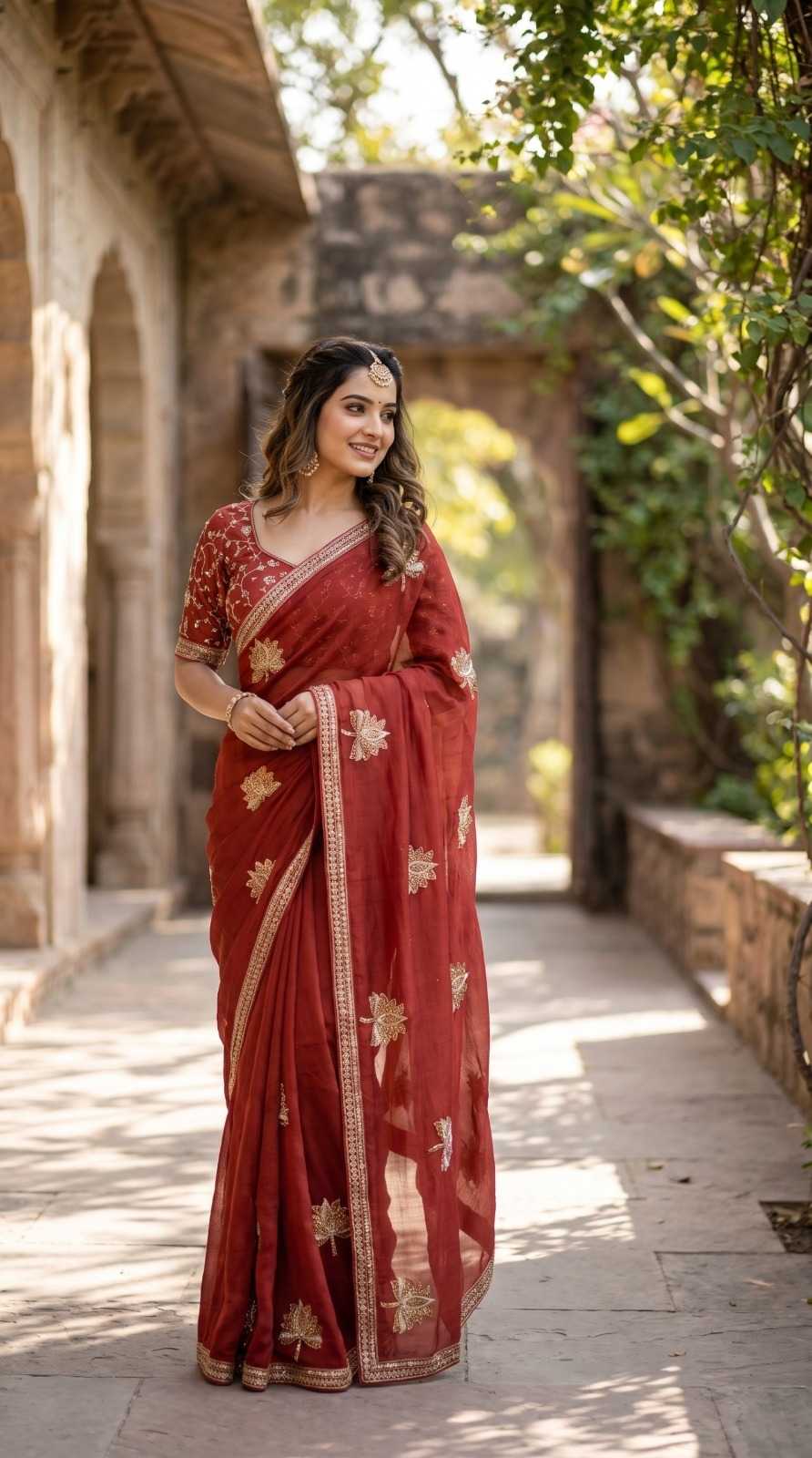 Crunchi Sequence Saree