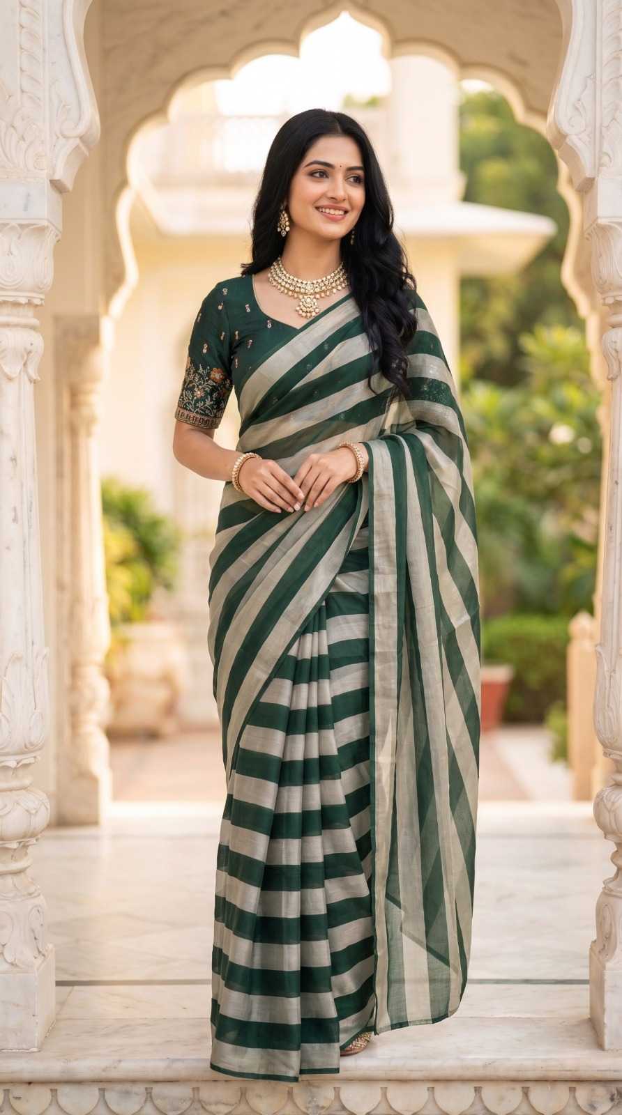 Chiffon Sequence Saree in Wine