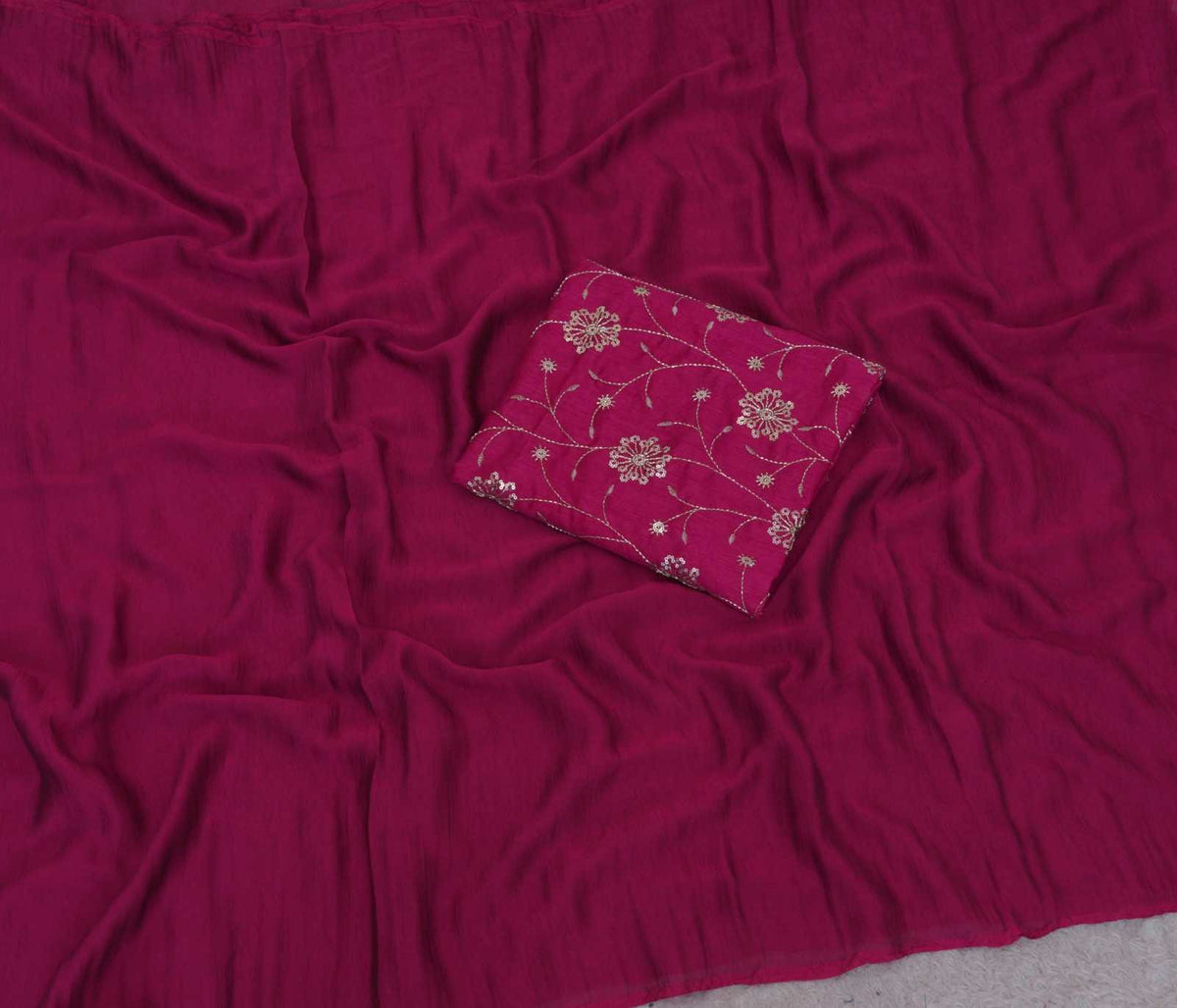 Mono Slub Designer Saree