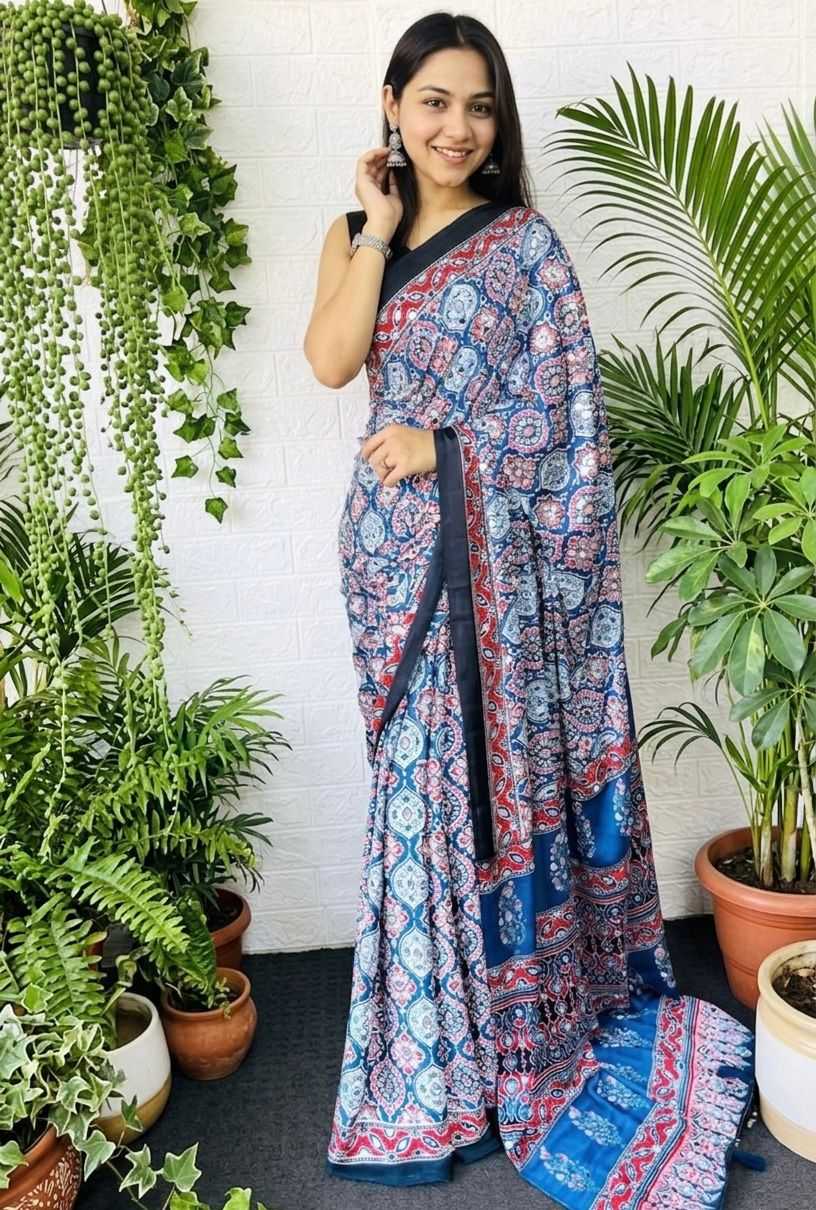 Satin Designer Saree