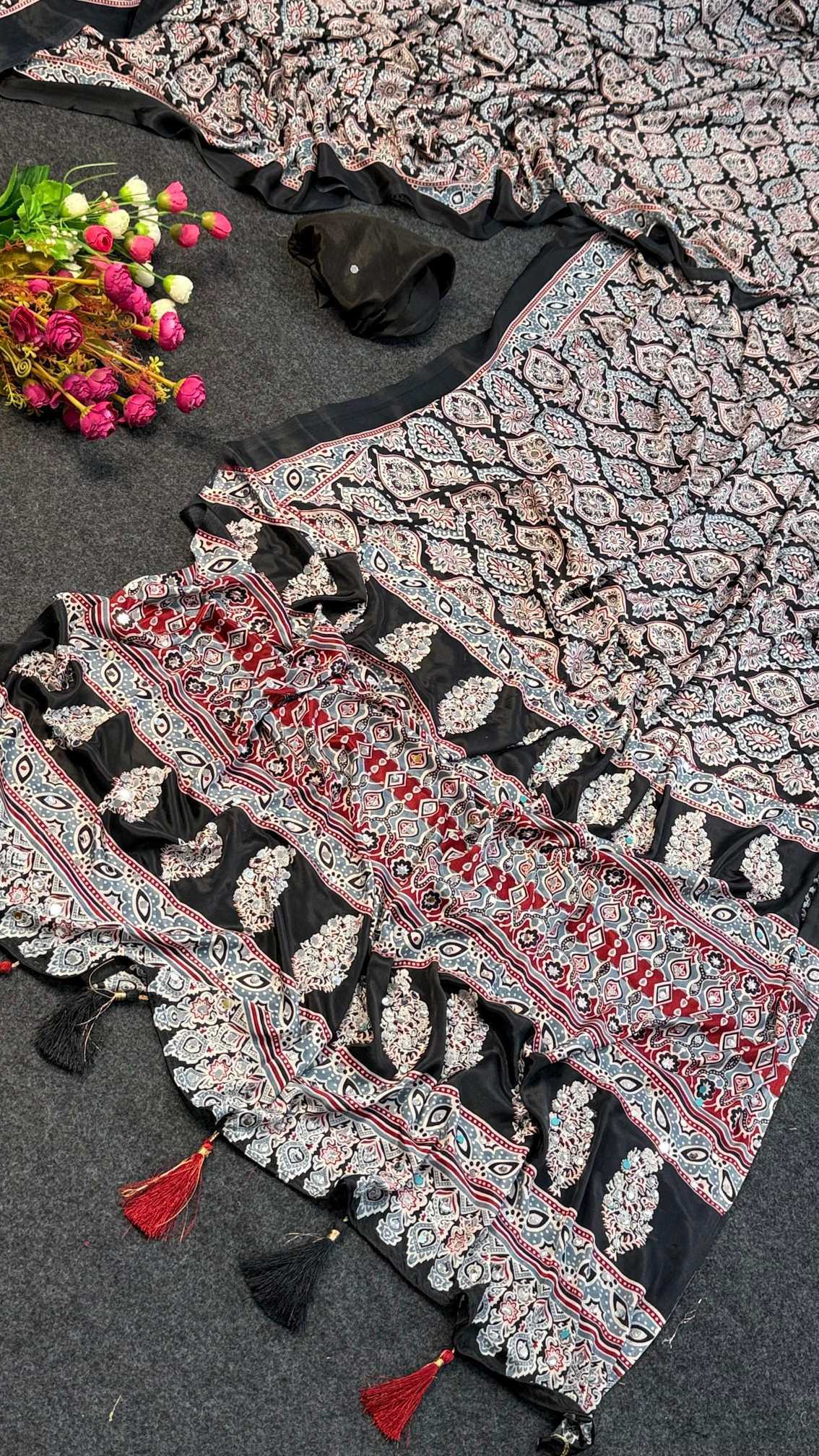 Satin Designer Saree