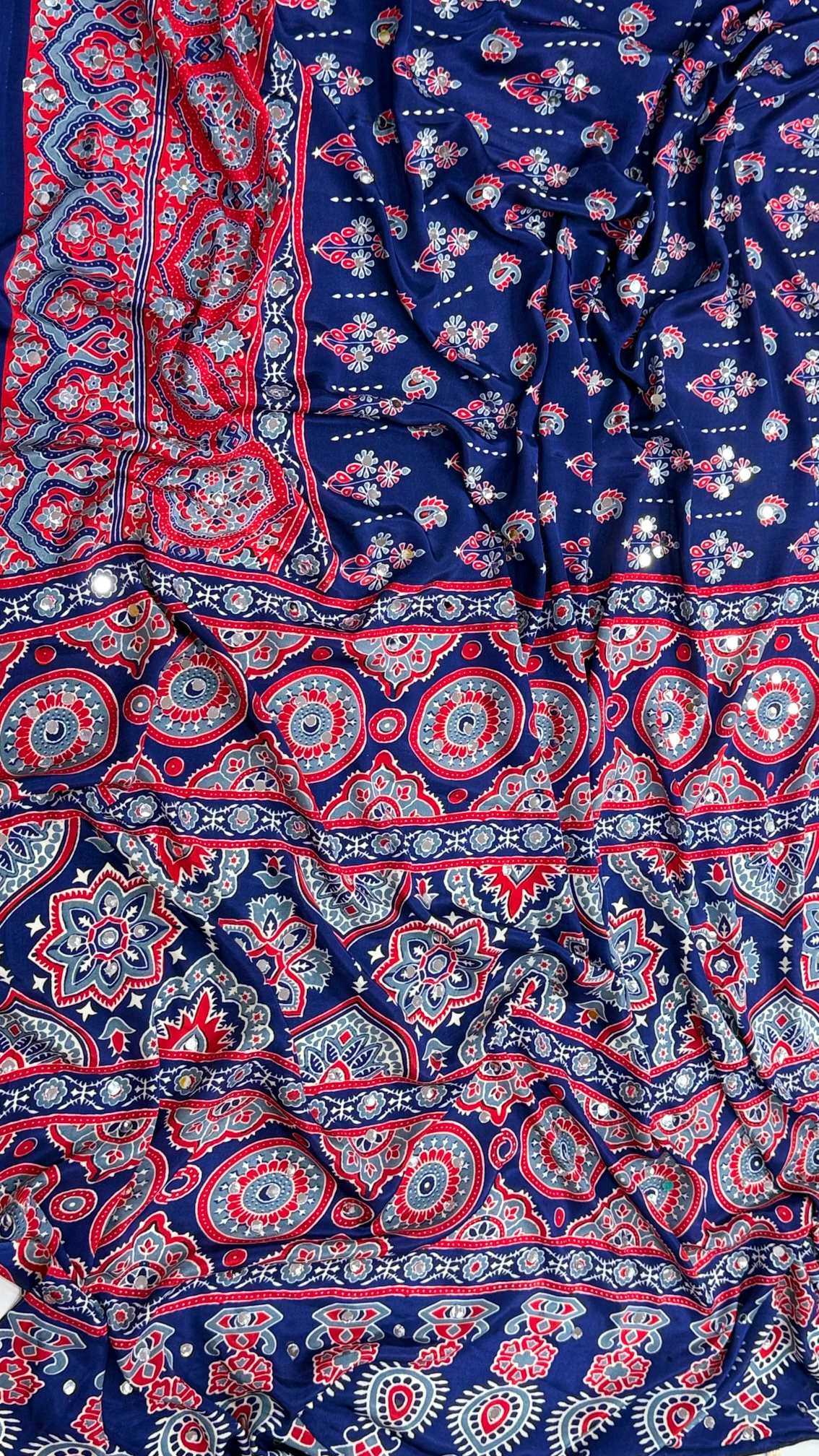 Dull Moss Zari Border Saree