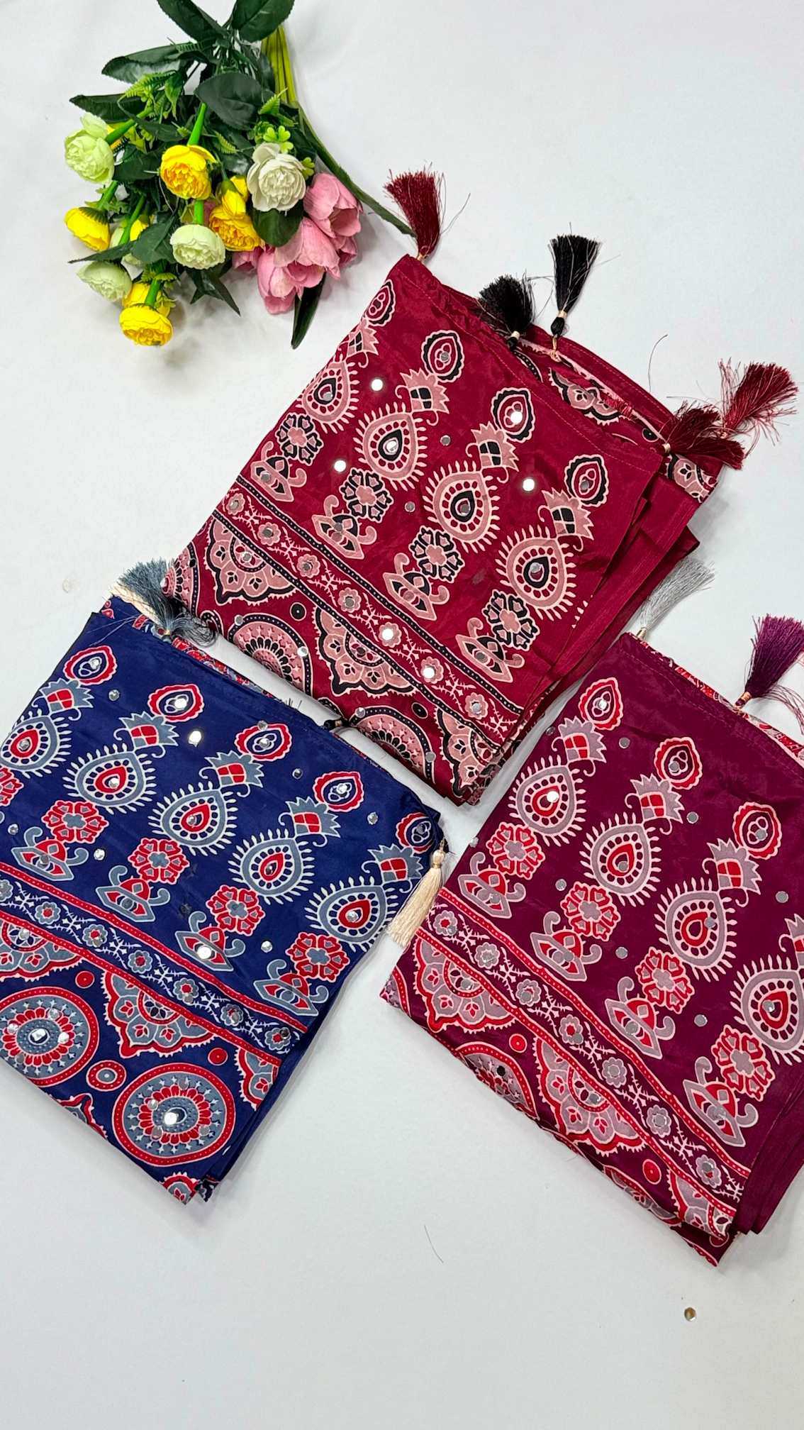 Dull Moss Zari Border Saree