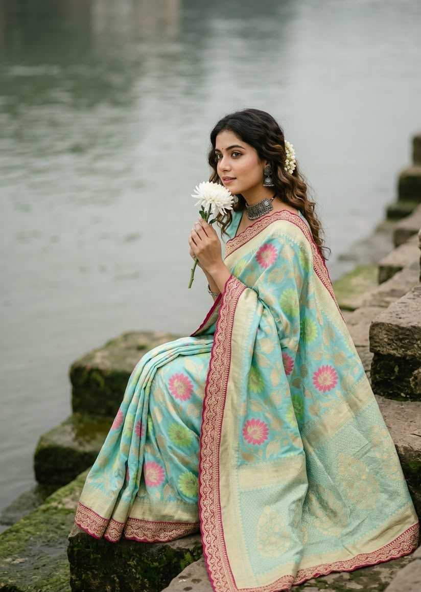 Nylon Designer Silk Saree