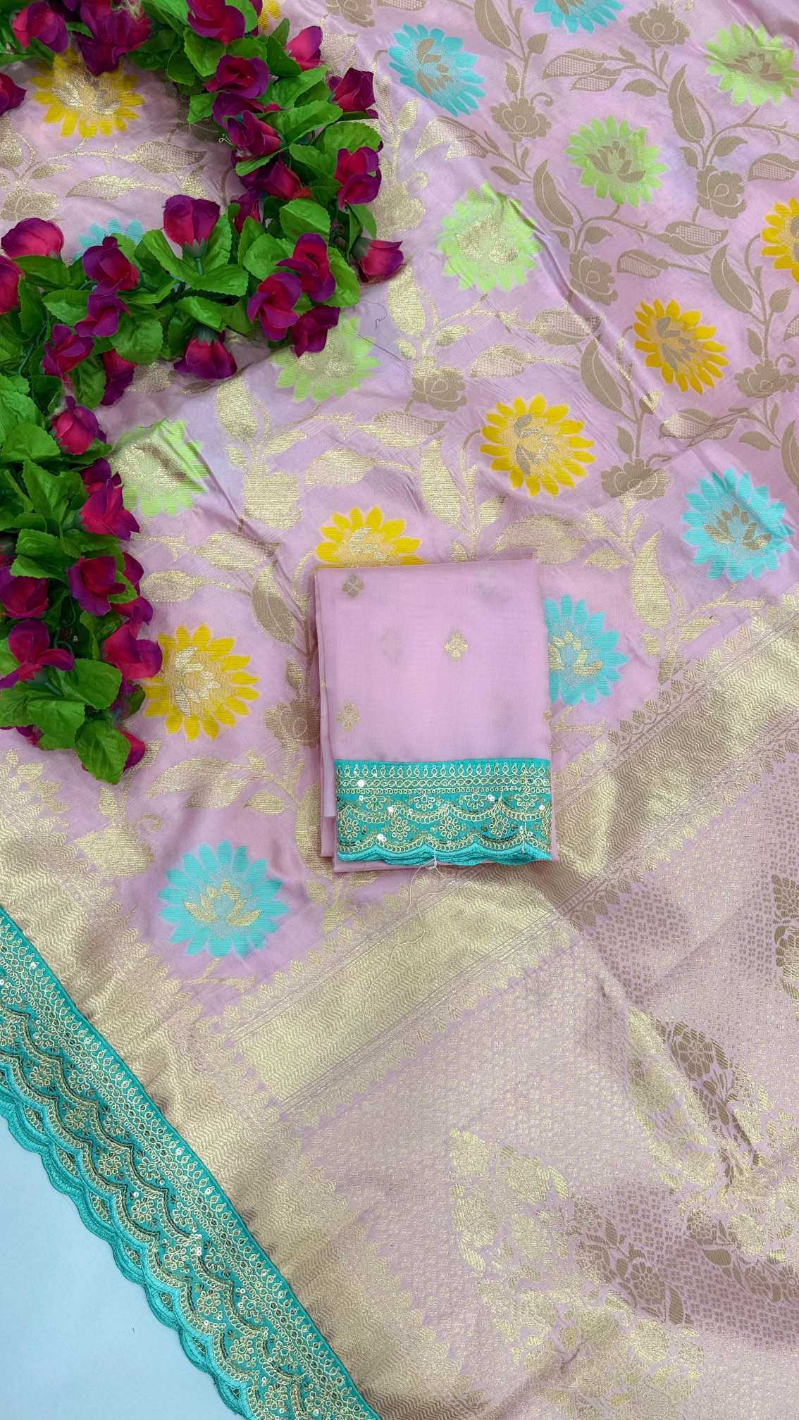 Nylon Designer Silk Saree