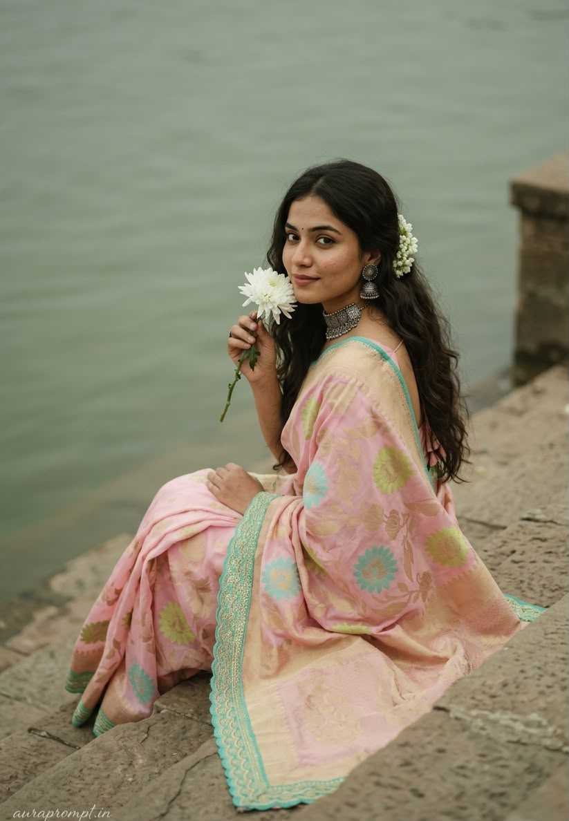 Nylon Designer Silk Saree