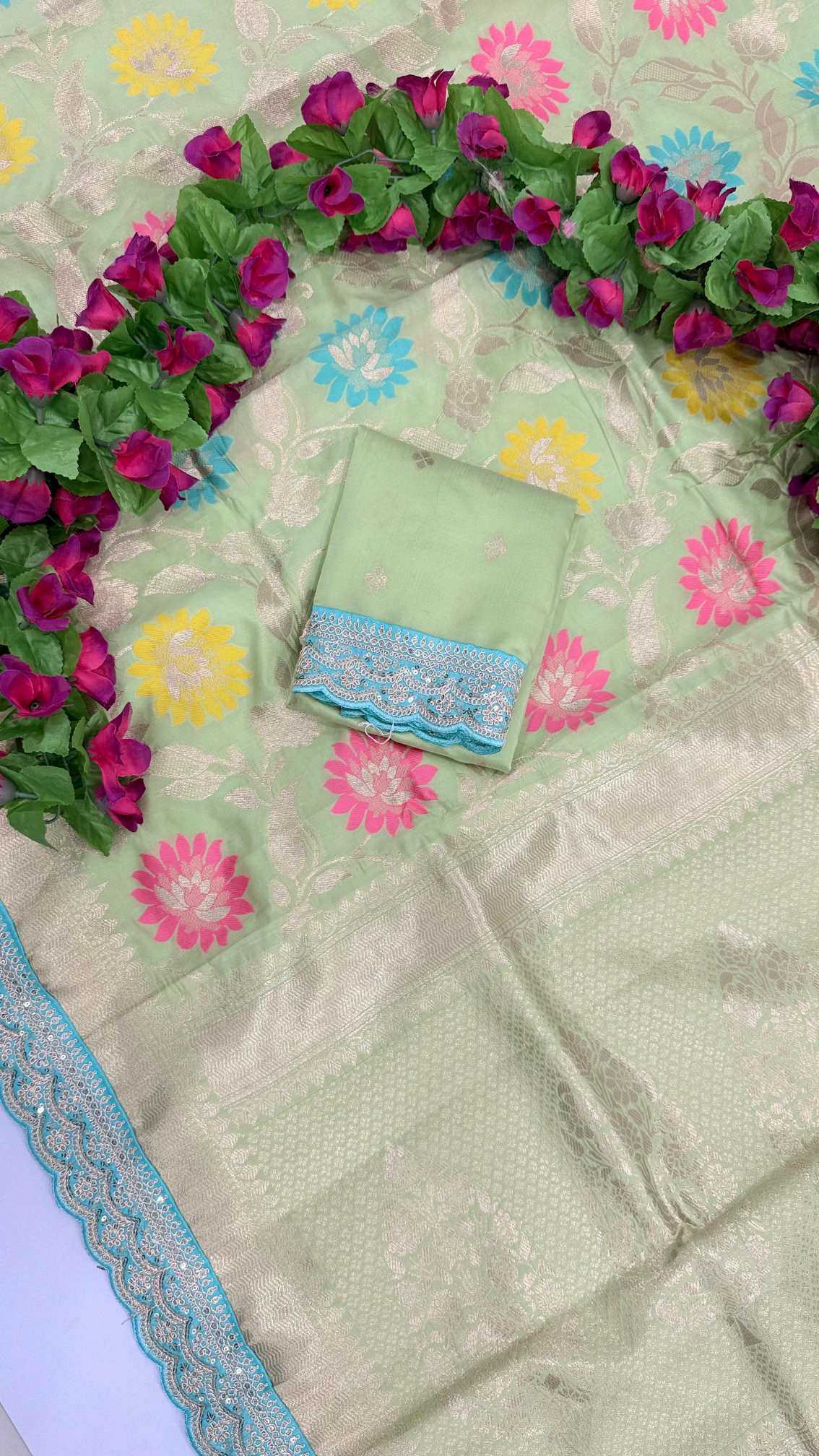 Nylon Designer Silk Saree