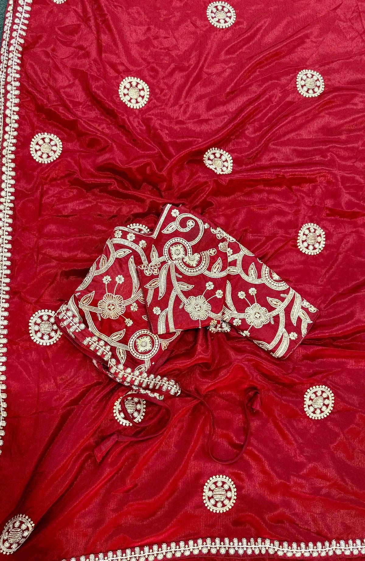 Chinon Silk Designer Saree
