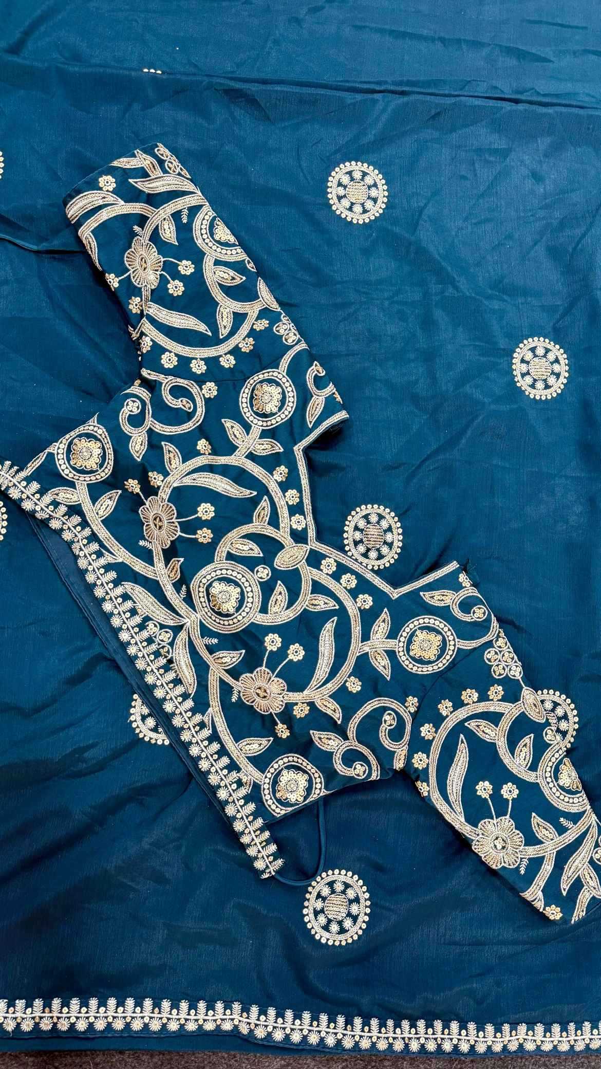 Chinon Silk Designer Saree