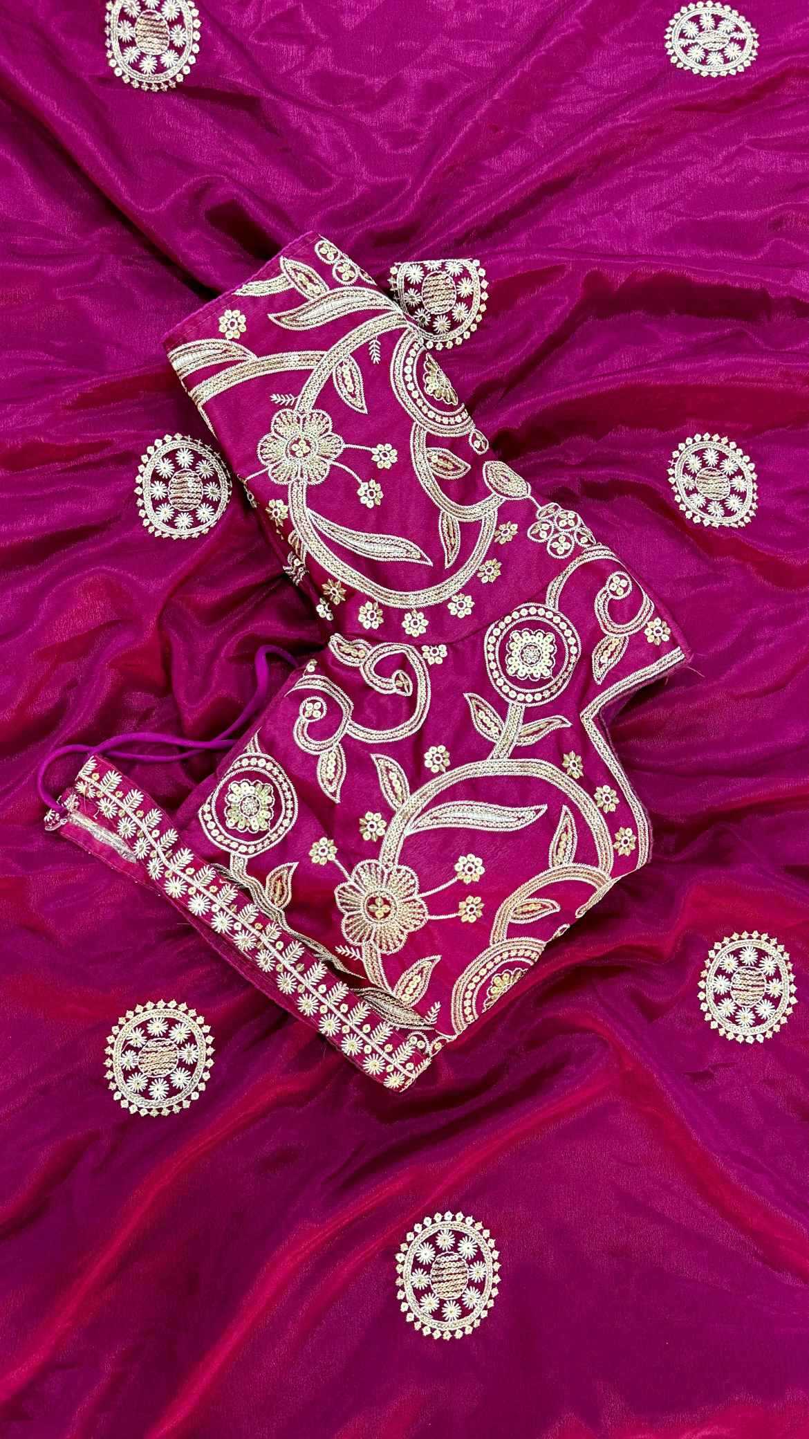 Chinon Silk Designer Saree