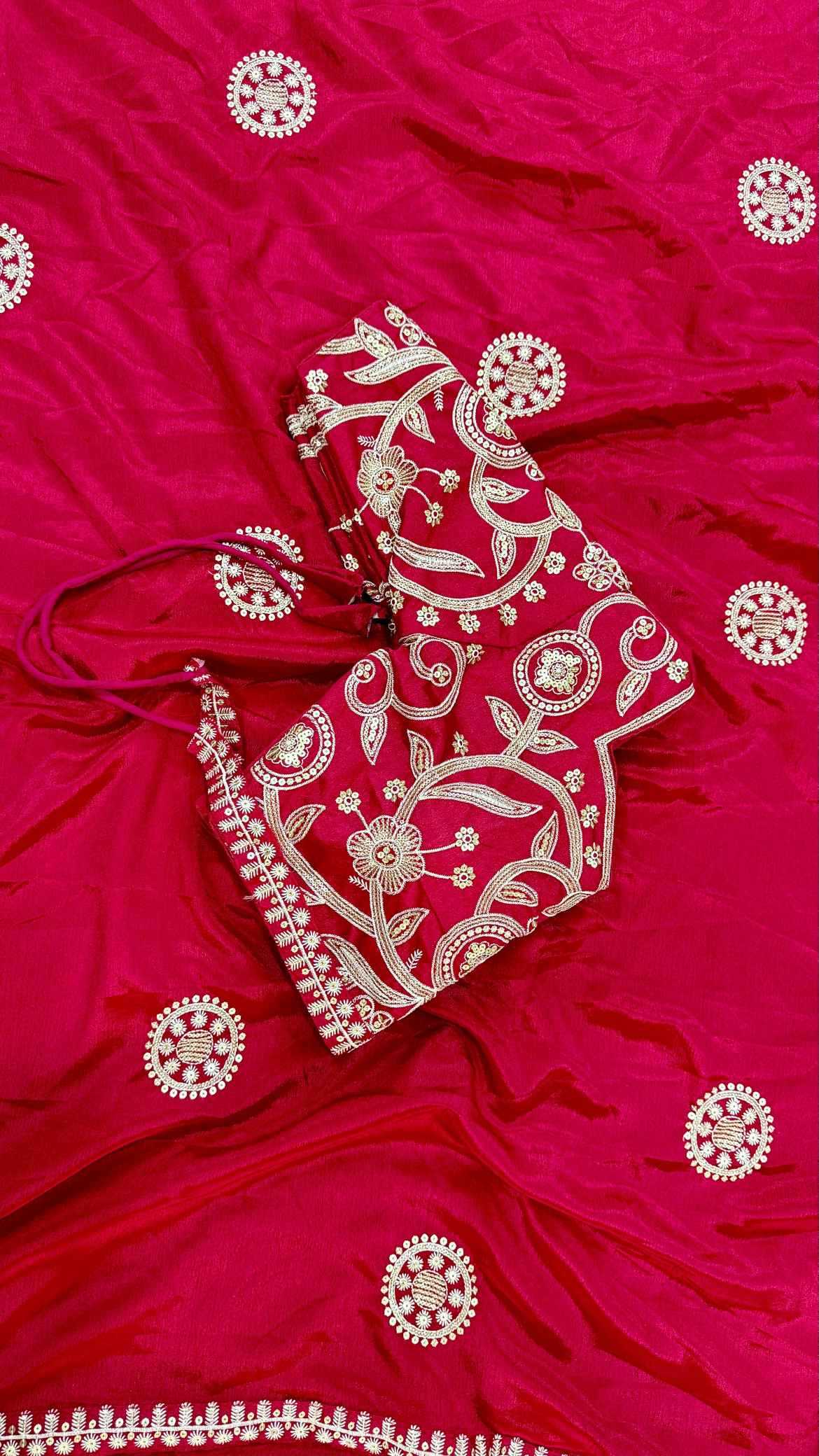 Chinon Silk Designer Saree