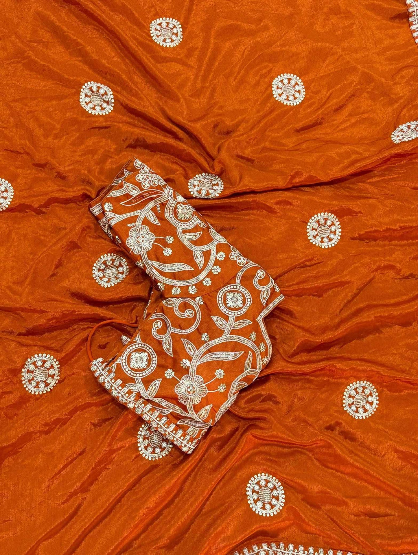 Chinon Silk Designer Saree