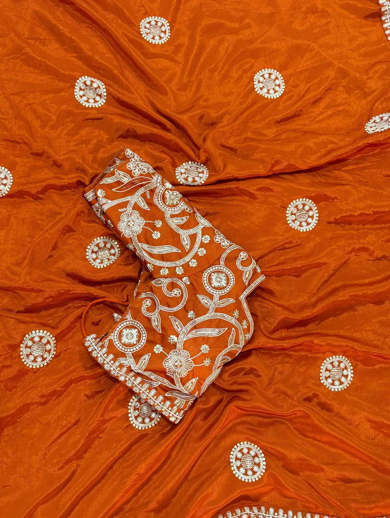 Chinon Silk Designer Saree