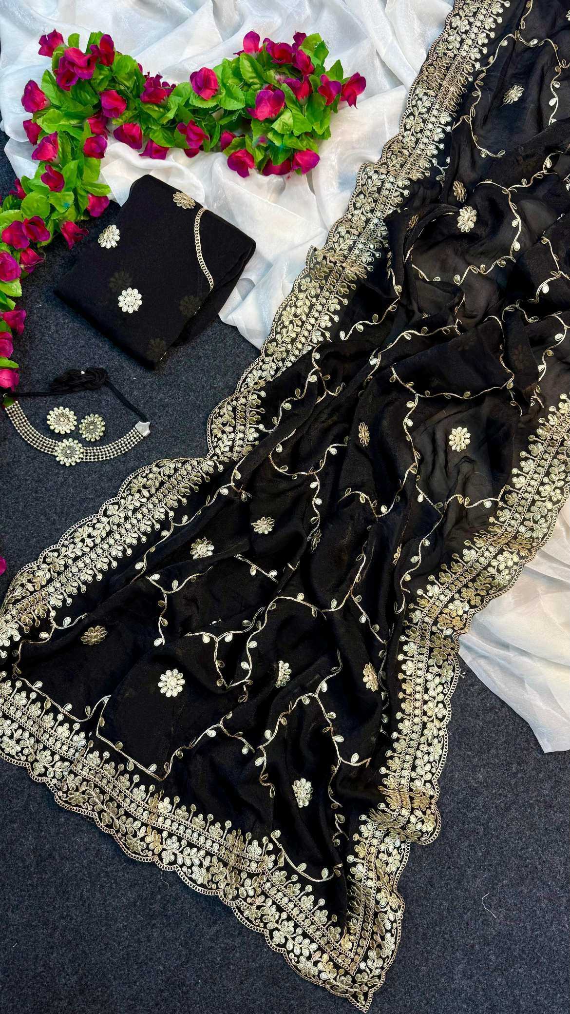 Satin Designer Saree