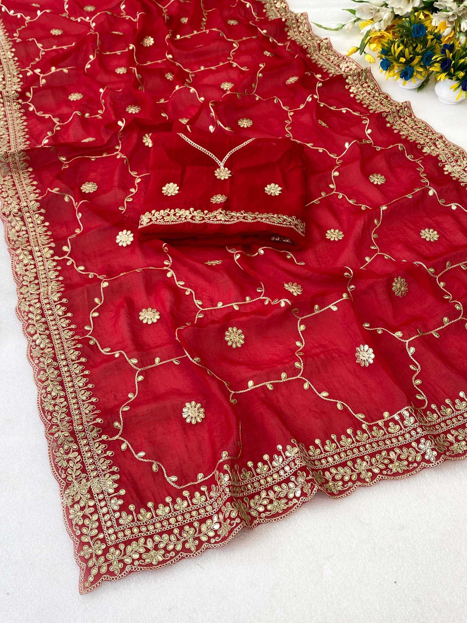 Satin Designer Saree