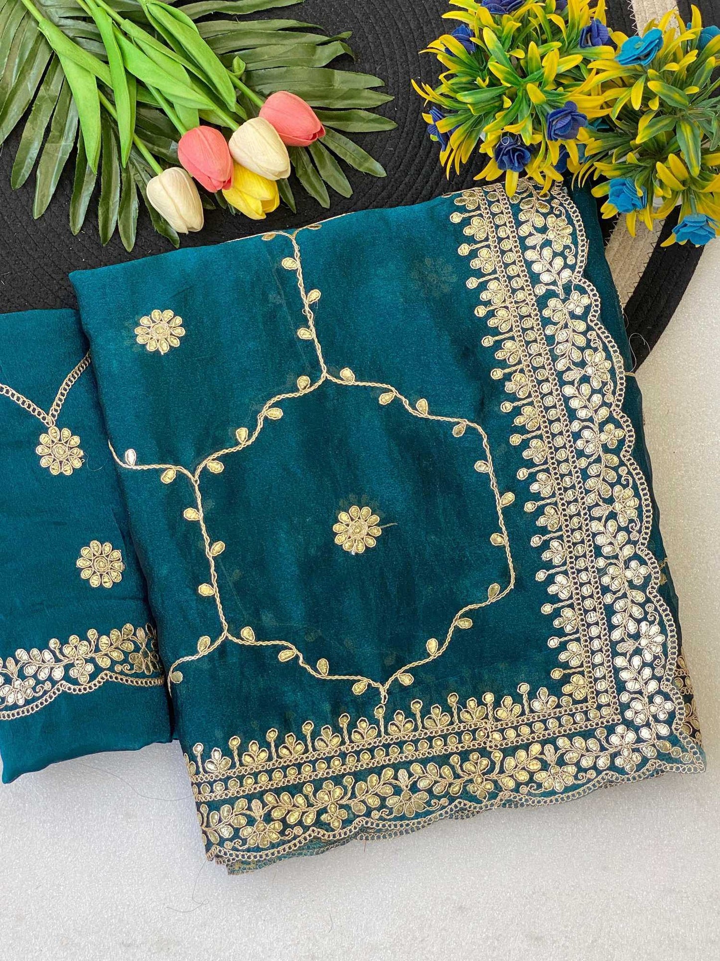 Satin Designer Saree