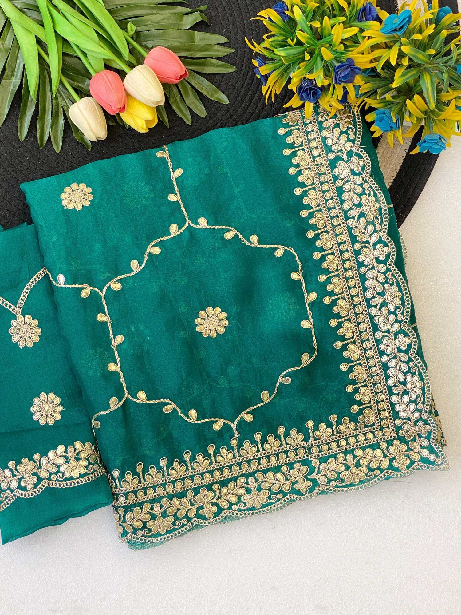Satin Designer Saree