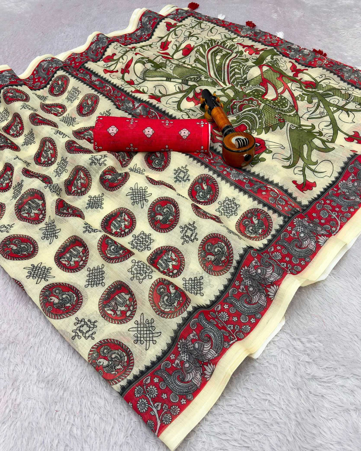 Aboli Linen Fancy Saree