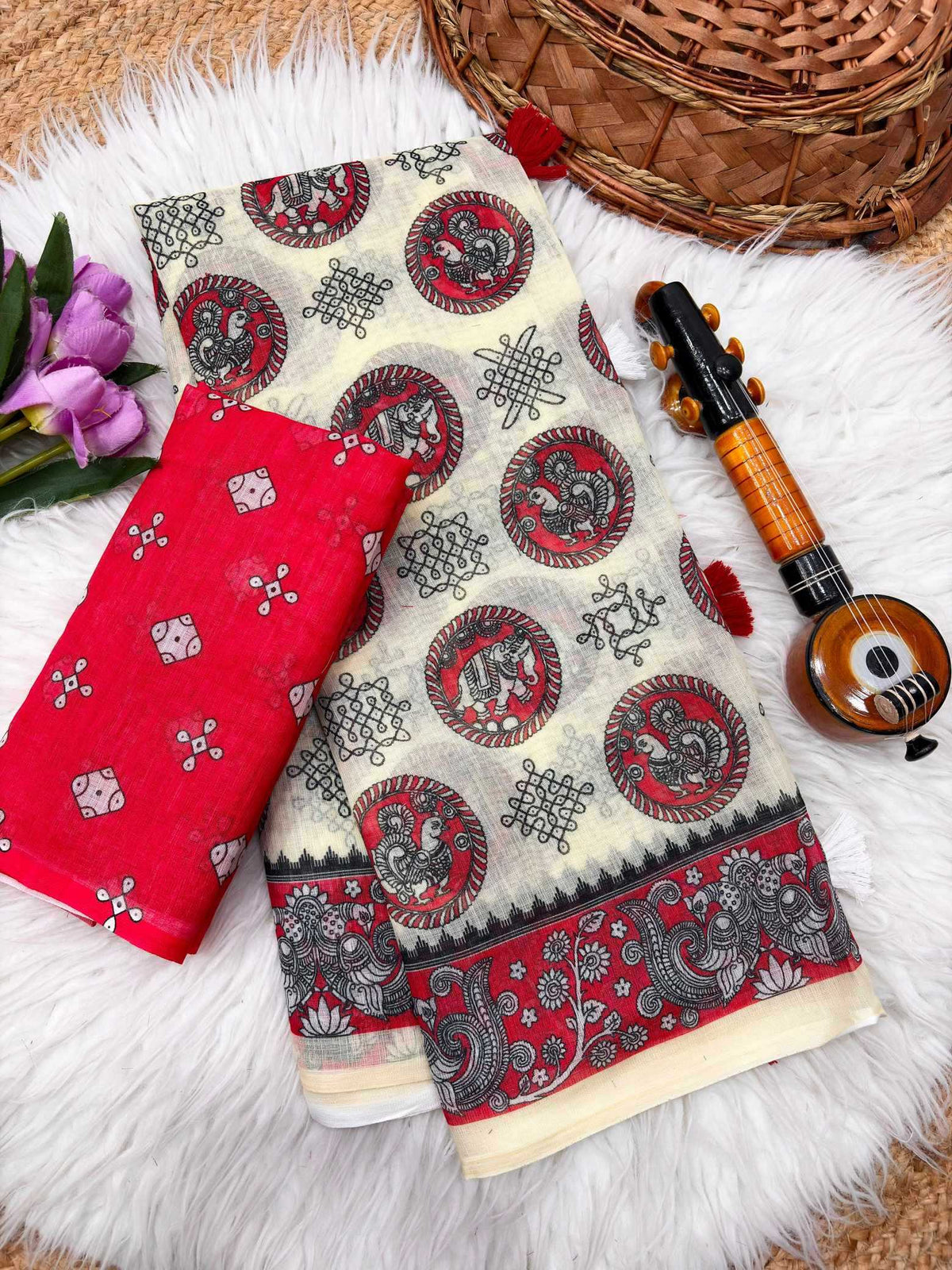 Aboli Linen Fancy Saree