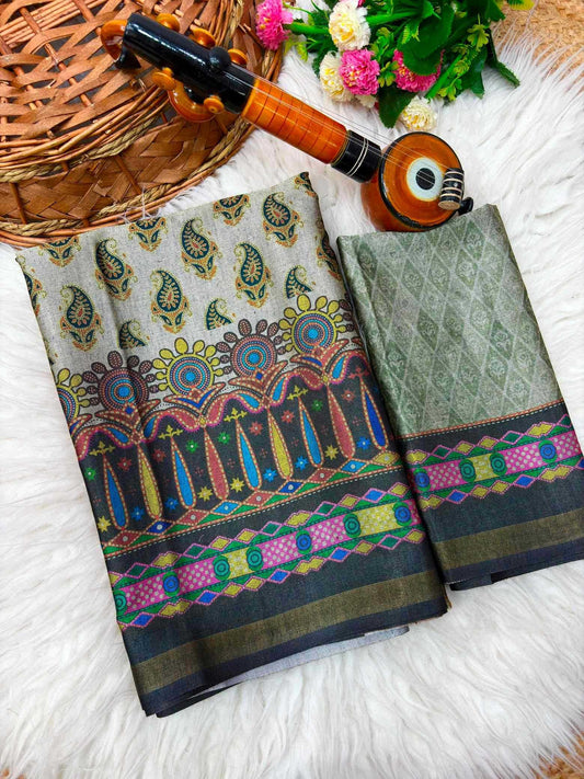 Adithi Soft Cotton Silk Printed Saree