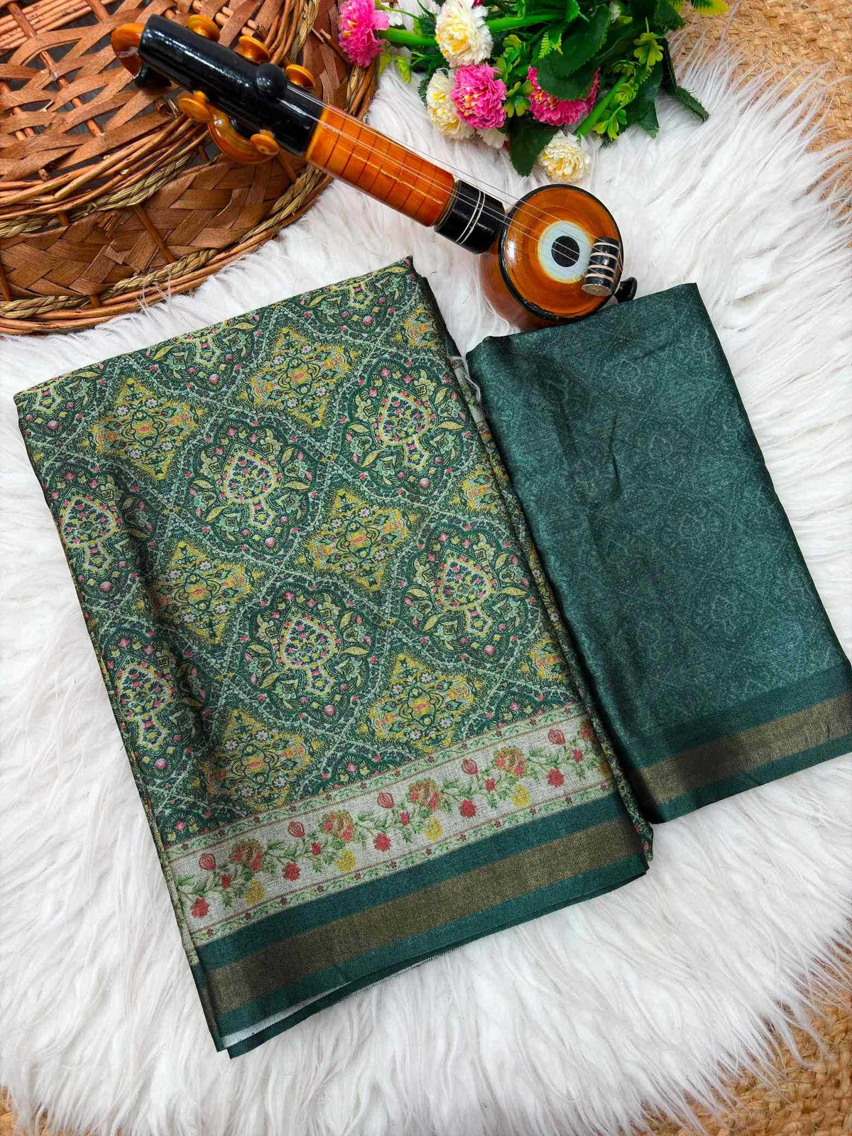 Adithi Soft Cotton Silk Printed Saree