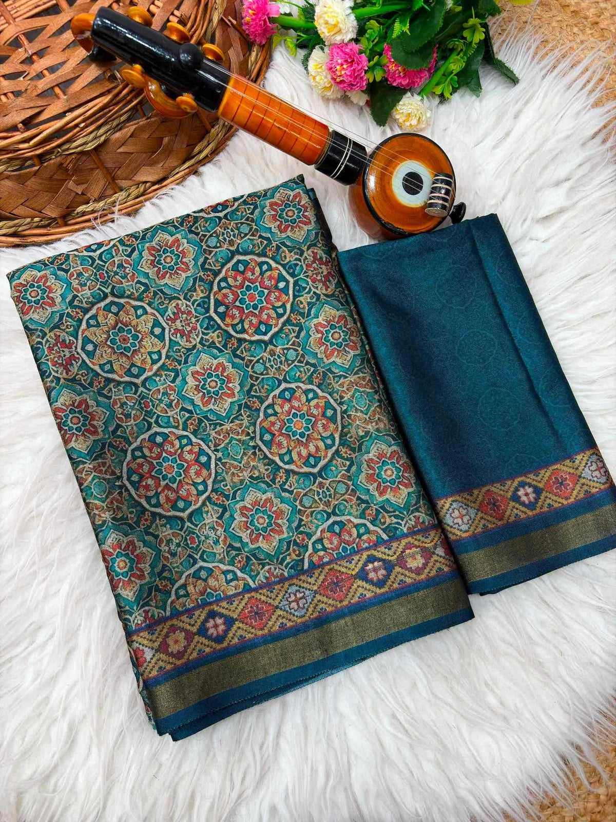 Adithi Soft Cotton Silk Printed Saree
