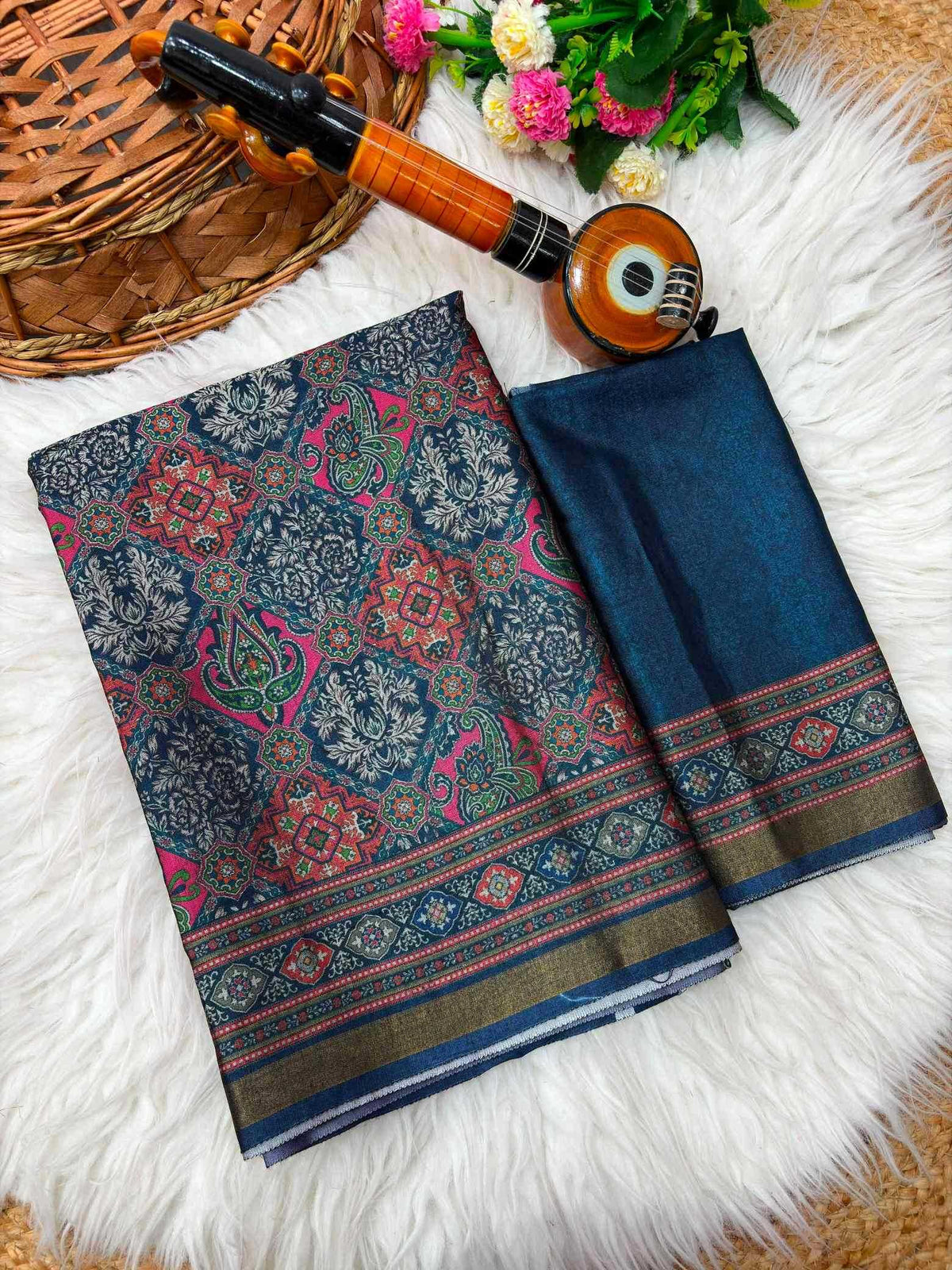 Adithi Soft Cotton Silk Printed Saree