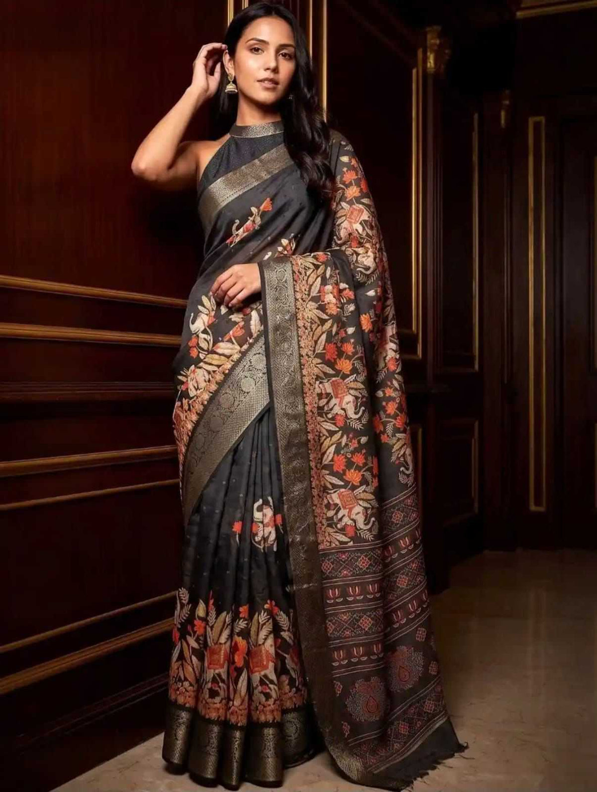 Akshita Pure Silk Printed Saree
