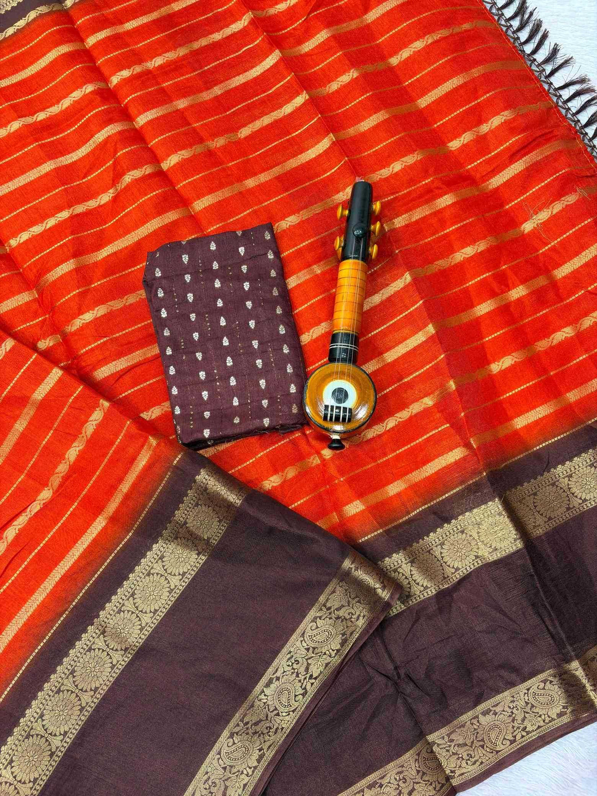 Ambika Soft Dola Uniform Saree