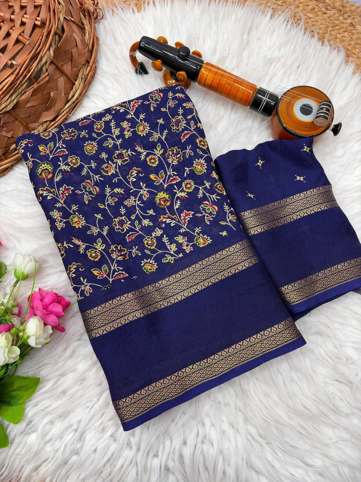 Anamika Georgette Designer Saree