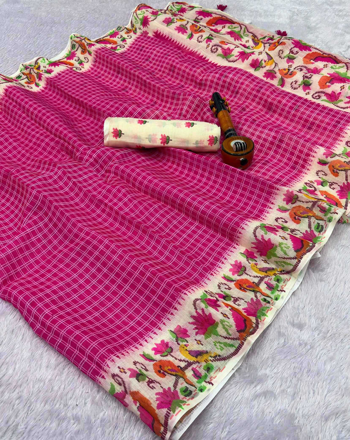 Anjali Linen Printed Saree