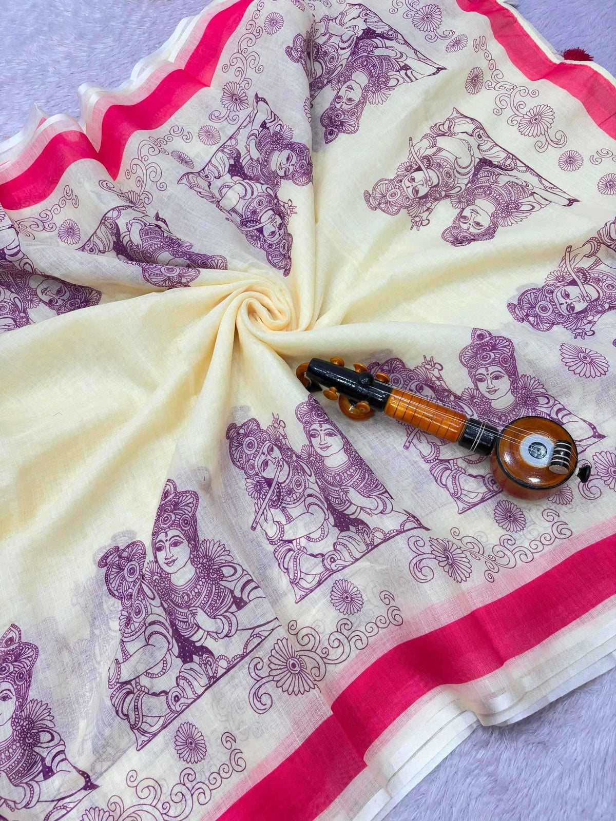Anokhi Linen Designer Saree