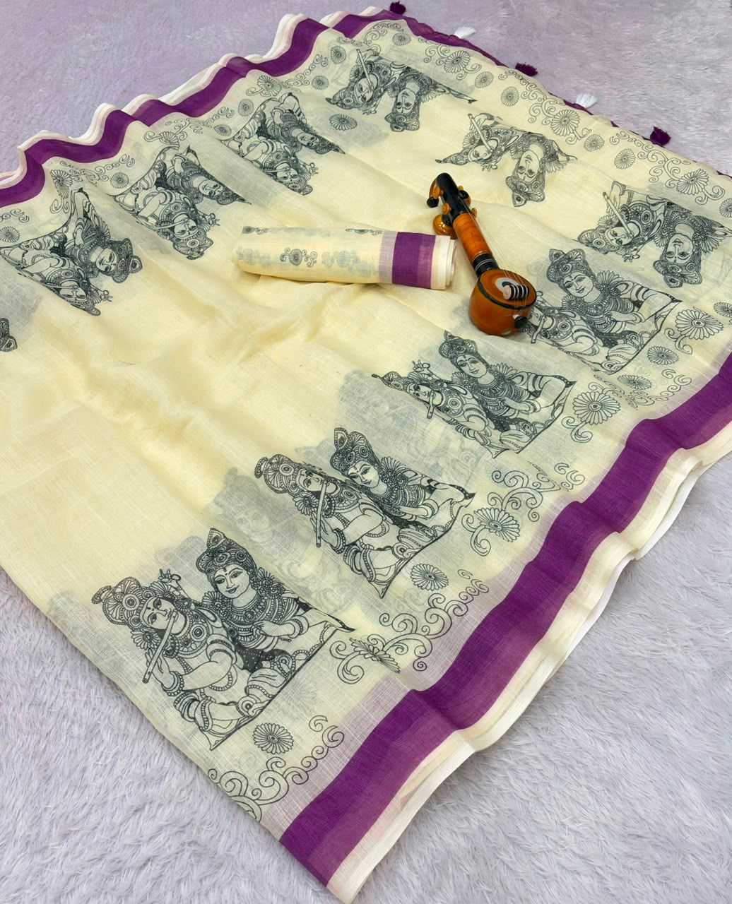 Anokhi Linen Designer Saree