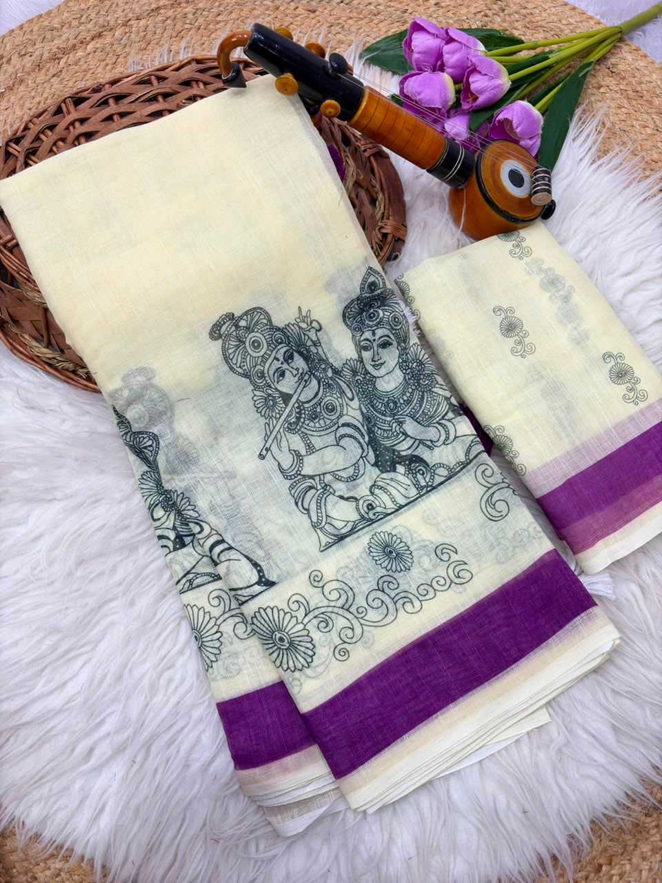 Anokhi Linen Designer Saree